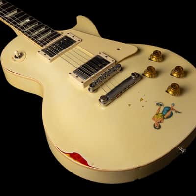 Gibson Les Paul Standard 1958 "Painted Over" Classic White over Cherry Sunburst Limited Run 2017 image 8