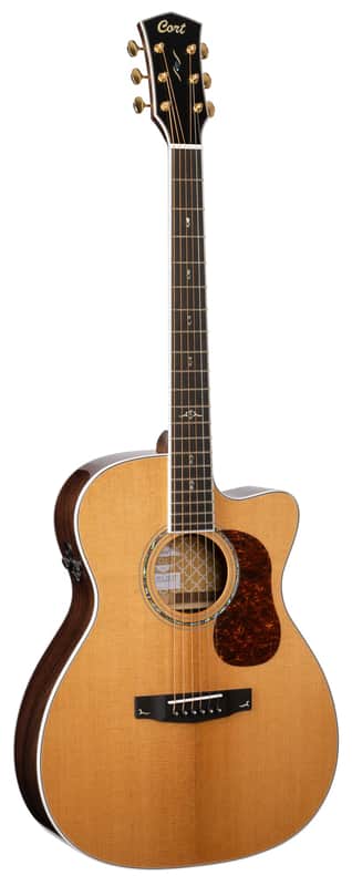 CORT Westerngitarre, GOLD OC8, Natur, Preamp, Tasche image 1