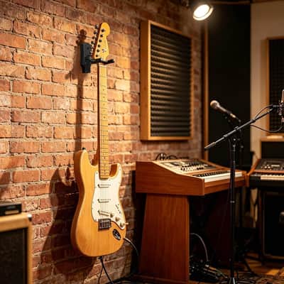 2 Pack Guitar Wall Hangers | U Shaped Wall Mount Hooks for Acoustic Electric Bass and Ukulele image 6