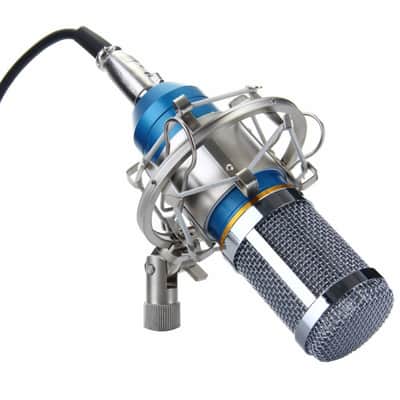 Excelvan BM-800 Condenser Microphone Sound Recording Dynamic + Mic Shock Mount, image 1