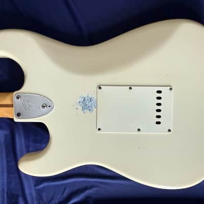 1977 Fender Stratocaster USA Olympic White All Original S7 Serial Vintage Hard Case image 6