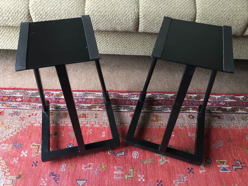 Vintage Target Audio Products Audiophile Speaker Stands 1980s - Black image 1