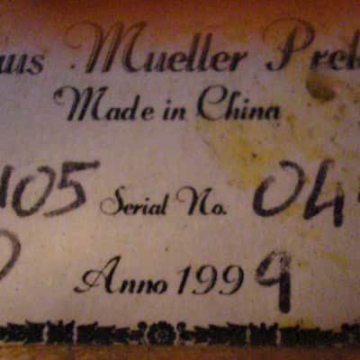 1/4 Klaus Mueller Prelude Violin 1999 image 9