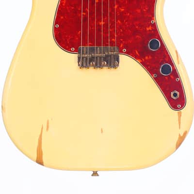Fender Musicmaster with Rosewood Fretboard 1963 - Olympic White - Great Pre-CBS Electric Guitar - check video! image 4
