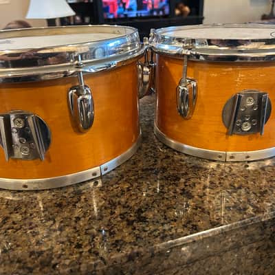 Slingerland Concert toms 8” & 10” Natural Finish image 3