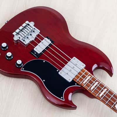 2018 Gibson SG Standard Bass Vintage Reissue EB-3 Gloss Cherry, Near-Mint w/ Case & Hangtags, Yamano image 9