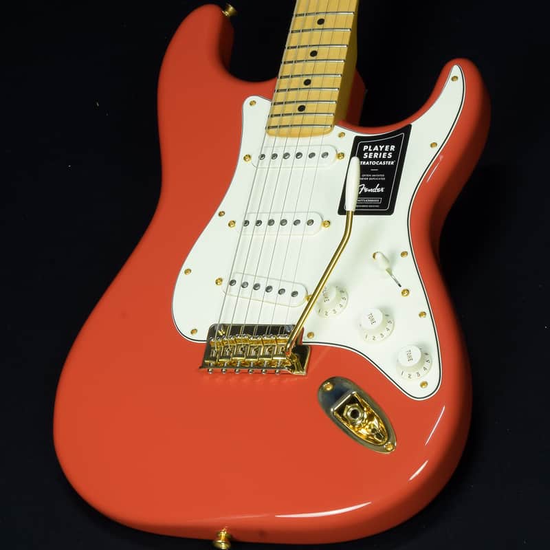 Fender Limited Edition Player Series Stratocaster Fiesta Red Gold Hardware (04/26) image 1