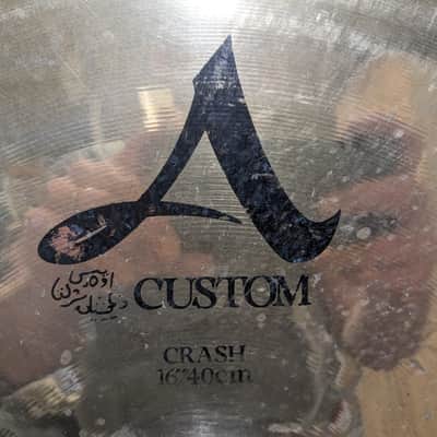 Zildjian 16" A Custom Crash Cymbal 1991 - Present - Brilliant image 4