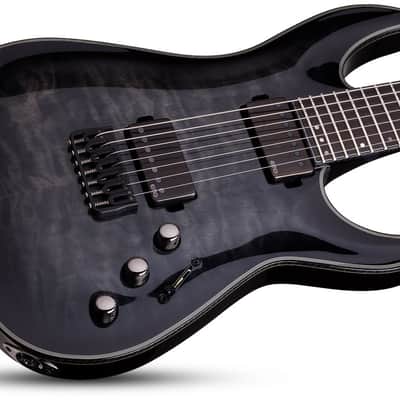 Schecter Hellraiser Hybrid C-7 - Trans Black Burst (TBB) (1924) image 2