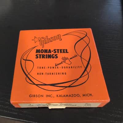 Gibson Mona-Steel strings 1 set with plain second no. 240 made in USA image 1