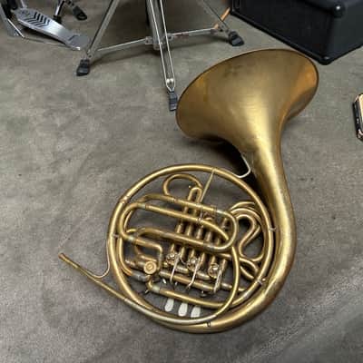 King H.N. White French Horn Double 1959? - Gold Laquer image 2