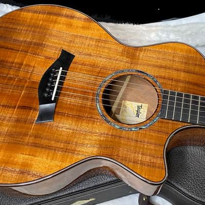 NEW! Taylor Custom 724ce Acoustic-Electric Guitar - Natural Gloss - AAAAA Hand Picked Koa - WOW! Authorized Dealer - G06770 image 1