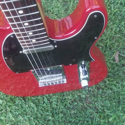 Fender Telecaster American Standard 2013 - red transparent image 14