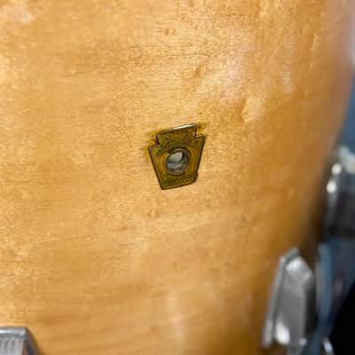 Used Vintage Ludwig/WFL 3pc Drum Set Refinished Natural - Fair image 4