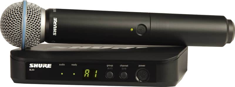Shure BLX24/B58 Handheld Wireless Microphone System, J11 Band image 1