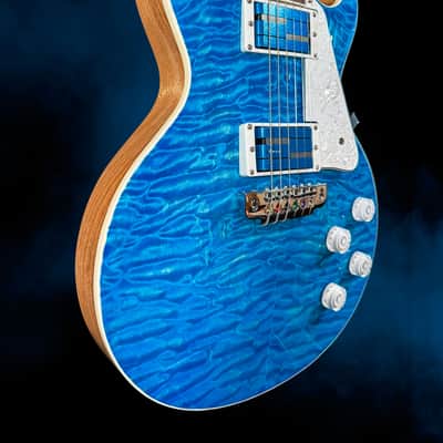 Scott Vogel Guitars Skye 2025 - Blue Quilted Maple image 3