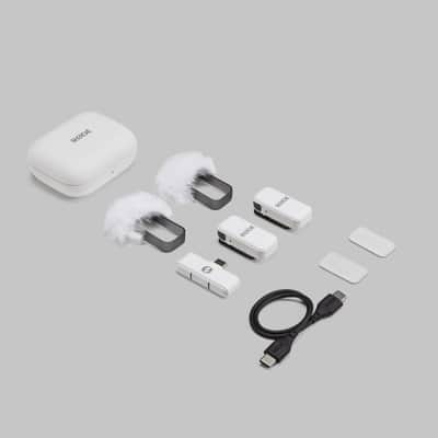 RODE Wireless Micro (USB-C) Ultra Compact Dual Microphone Kit - White (WIMICROC) image 4
