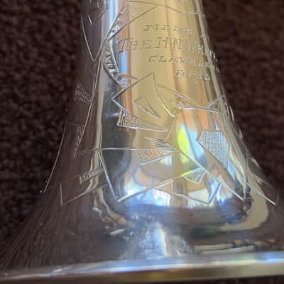 H.N. White King Silvertone Liberty #2 Trumpet 1936 - Sterling Silver and brass image 9