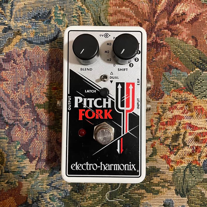 Electro-Harmonix Pitch Fork Polyphonic Pitch Shifter / Harmony Pedal - Black / White / Red image 1
