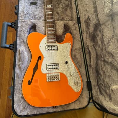 Fender Limited Edition Parallel Universe Series Deluxe Thinline Super Telecaster 2018 - Orange image 10