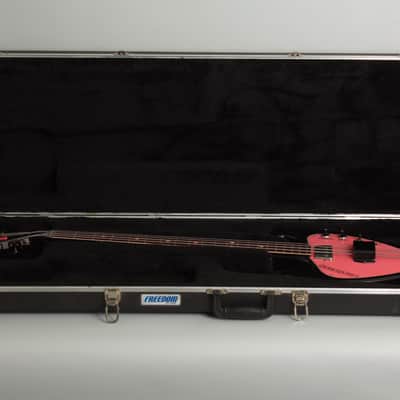 Wandre Etrurian II Solid Body Electric Bass Guitar (1965), molded plastic hard shell case. image 10