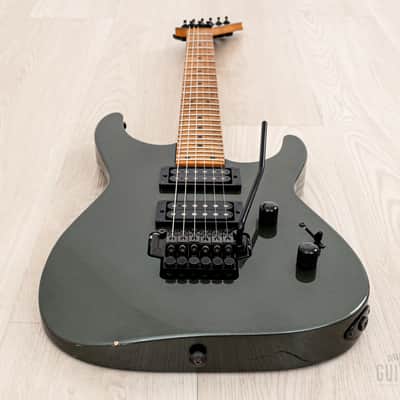 1997 Charvel Dinky HH DK24 Ikebe Limited Edition Gunmetal Gray w/ Floyd Rose, Japan image 11