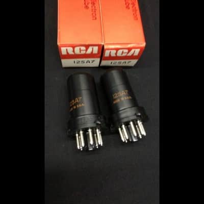 NOS NIB Pair RCA 12SA7 AA5 Radio Metal Vacuum Tubes Tested 1.9640 image 2