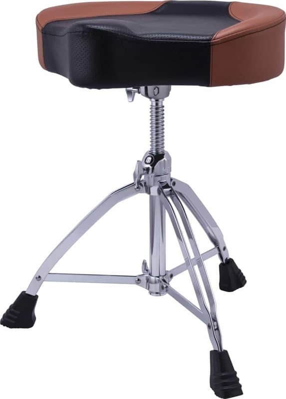 Mapex Drum Stool Throne Trimmed Brown, Threaded Shaft T855BR image 1
