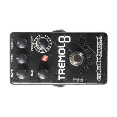 Catalinbread Tremolo 8 Guitar Effects Pedal with 9V DC Center Negative Power Supply, Adjustable Gain Trimmer, and Buffer Switch (Black) image 2