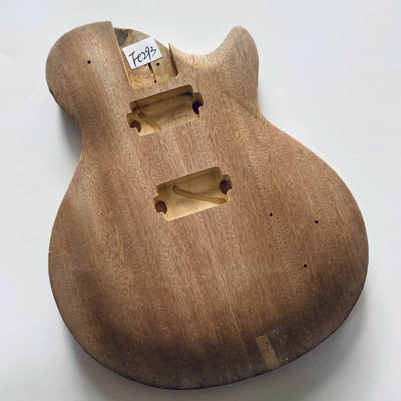 Veneer Mahogany DIY Project Guitar Single Cut Basswood Body image 1