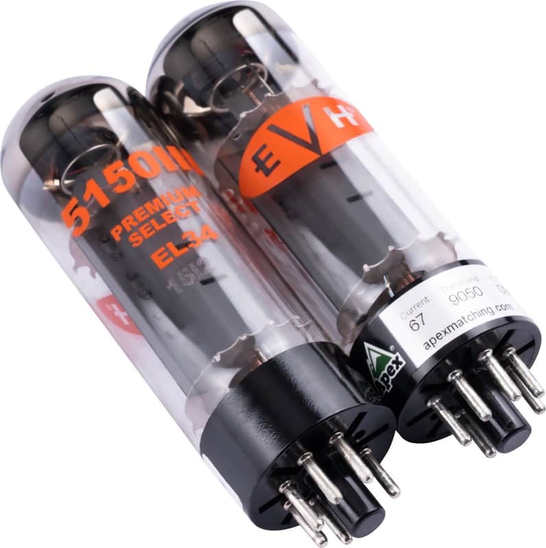 EVH EL34 Amplifier Power Tubes Kit, Pair/Duet Set - 022-3534-002 image 1