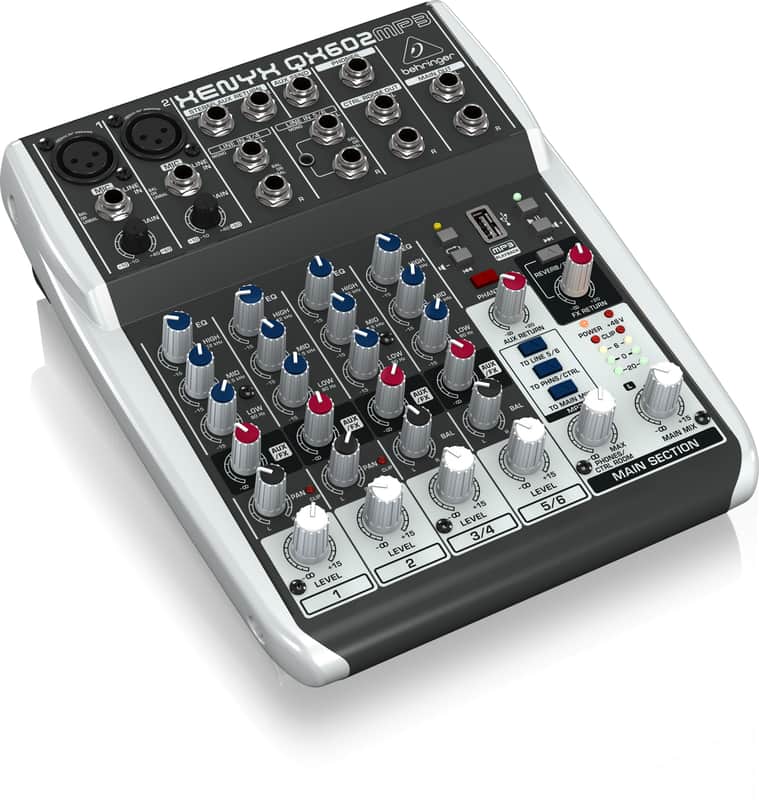 Behringer Xenyx QX602MP3 6-Input Mixer image 2