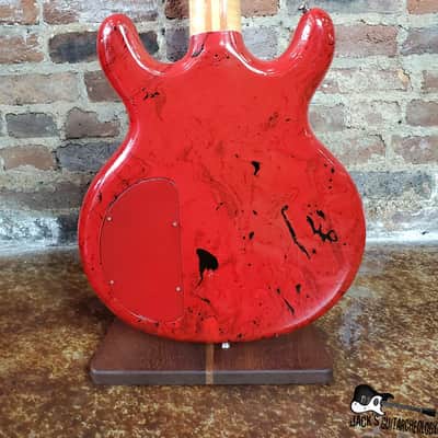 Lotus / Aria Pro II / Matsumoku MIJ Neck-Thru Double Cut Electric Bass  (1970s, Custom Poly Dip) image 8