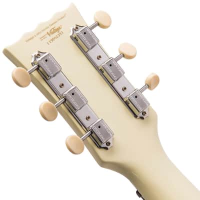 Vintage V130 ReIssued Electric Guitar ~ Vintage White image 9