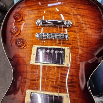 ESP LTD EC-256 FM with Rosewood Fretboard - Dark Brown Sunburst image 8