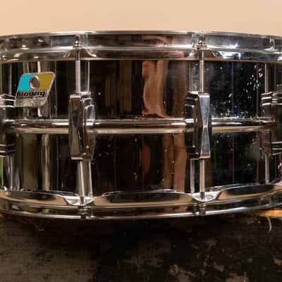 1980s Ludwig 6.5x14 LM402 Supraphonic Snare Drum image 2