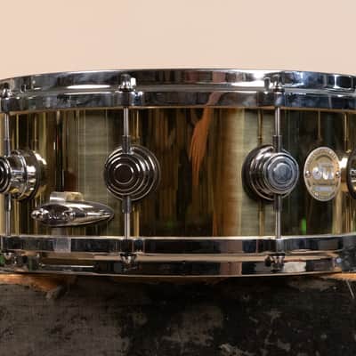 2000s DW Collector's Series 5.5x14 Bell Brass Snare Drum image 10