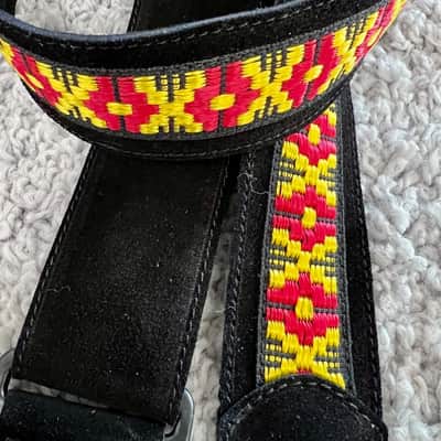 Henry Heller 2" Wide Adjustable Peruvian Guitar Strap, Made in Peru  #HP-2BLK-04 image 2