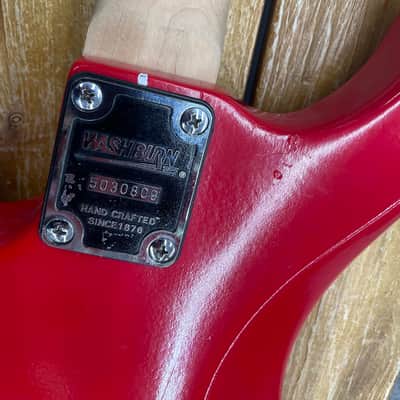 Washburn N1 Nuno Bettencourt - Red Yellow Burst Refinish image 5