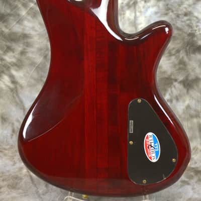 Left Handed 2006 SCHECTER Elite-4 NT Bass Guitar - Cherry QMT image 16