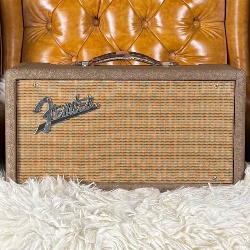 1961 Fender Reverb Unit Vintage Pre CBS Brown Guitar Effect! image 1