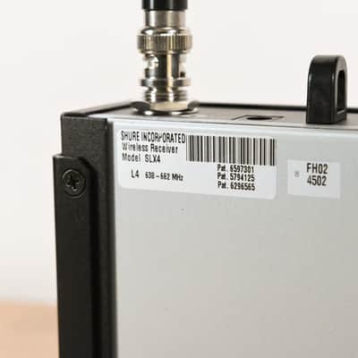 Shure SLX4 Wireless Receiver - L4 Band: 638-662 MHz (NO POWER SUPPLY) CG013ED image 8