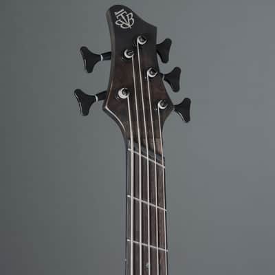 Ibanez Bass Workshop BTB805MS-TGF Transparent Gray Flat - 5-String Electric Bass image 4