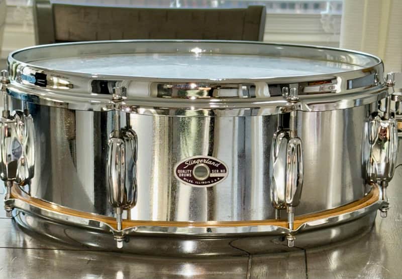 Slingerland Festival snare drum with case and accessories 70s - chrome image 1