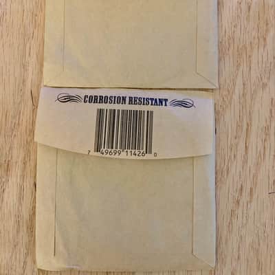 Two Single .026 Gauge Acoustic Guitar Strings (Ernie Ball - Bronze) Opened, Not Played image 2