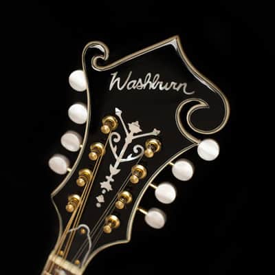 Washburn M3SWETWRK Florentine Mandolin Electric Wine Red w/ Case (B-Stock) image 9