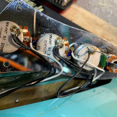 Fender JB75-US Jazz Bass Reissue CIJ w/ Matching Headstock 2008 Ocean Turquoise Metallic  w/ Gig Bag image 10