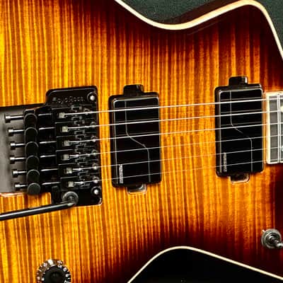 Dean - USA - Custom Floyd Rose Cadillac - Flame Maple Tiger Eye - Fishman Fluence Modern Black Pickups - Floyd Rose Tremolo - Black Hardware - OHSC - Call for Best Price !!! image 8