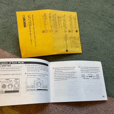 Boss PS-5 Super Shifter Owner’s manual printed in Taiwan 2003 image 2