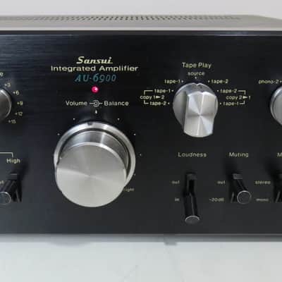 SANSUI AU-6900 INTEGRATED AMPLIFIER WORKS PERFECT SERVICED FULLY RECAPPED image 5